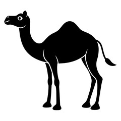 Simple camel Silhouette Vector logo Art, Icons, and Graphics vector illustration