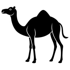 Simple camel Silhouette Vector logo Art, Icons, and Graphics vector illustration