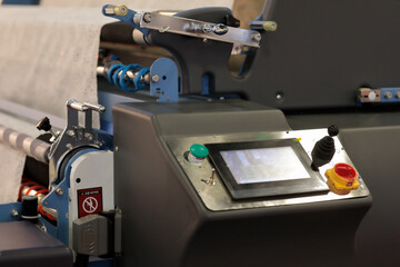 industrial control panel with touchscreen