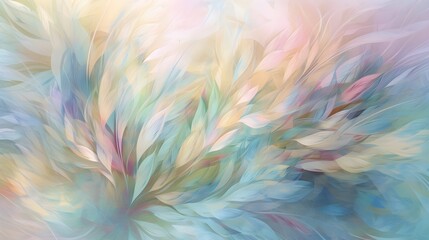 abstract colorful background with fluffy feathers