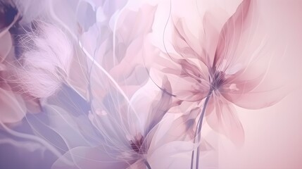 Fototapeta na wymiar light soft dreamy pink floral abstract background