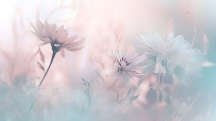 light soft dreamy pink floral abstract background