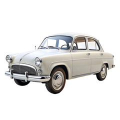 luxury old car on transparent background. 3d rendering