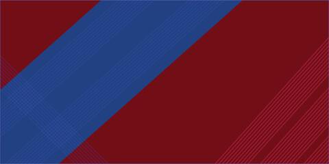 Modern blue red banner geometric shapes corporate abstract technology background.