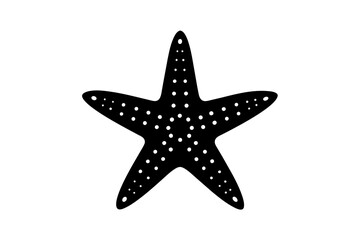 starfish silhouette vector illustration