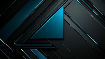 Modern dark blue overlapping dimension line bar design, technological background