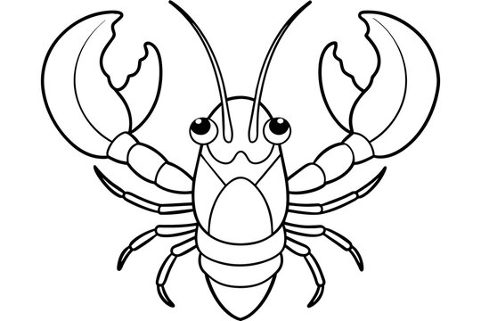 recommend clip art: lobster silhouette vector illustration