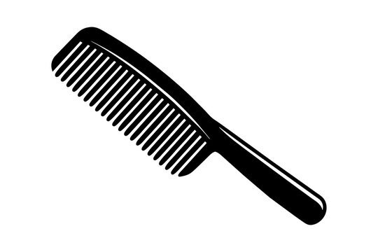 recommend clip art: hair comb silhouette vector illustration