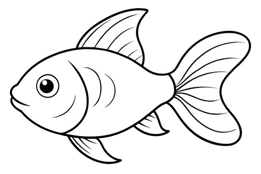 recommend clip art: goldfish silhouette vector illustration
