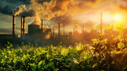 Carbon Dioxide Credits Sustainable business and environment The industry reduces carbon emissions to achieve net zero emissions.