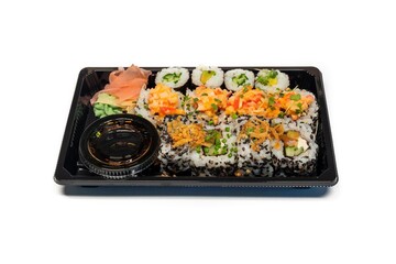 Sushi pack isolated on white