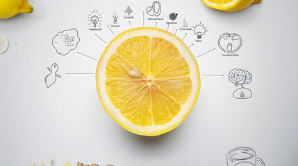 Infographic Showcasing the Diverse Health Benefits of Lemon Consumption