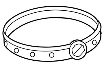 bracelet silhouette vector illustration