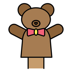 Illustration of Puppet Doll design Filled Icon