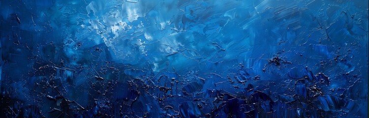 blue paint on a canvas for background  - obrazy, fototapety, plakaty