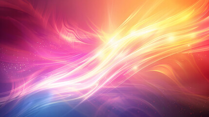Vibrant abstract background with fluid, wave-like color transitions and glowing light streaks