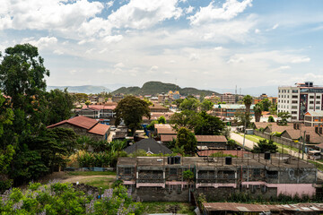 top view of the city of Naivasha - obrazy, fototapety, plakaty