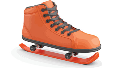 Skating shoe isolated on white background. Sport e