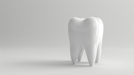 Tooth on white background, single object, care, medicine, enamel
