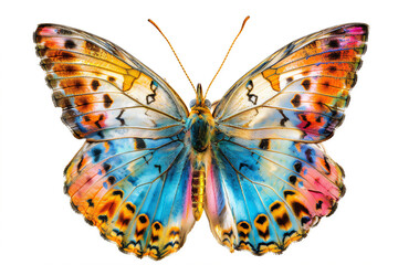 Colorful Butterfly  on white background