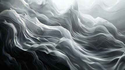 Serene Gradation: Layers of waves progress slowly, offering a serene and gradual transformation.