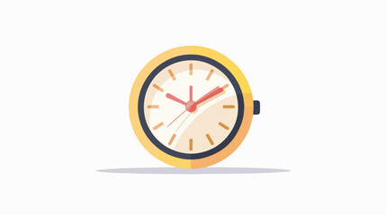 Clock icon design vector flat vector isolated on white