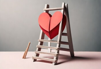 heart on a chair