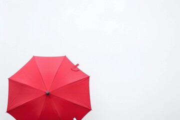 medical insurance umbrella red concept white background copy space