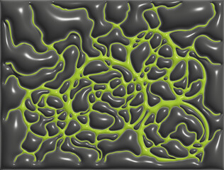 3d abstract background with green lines 