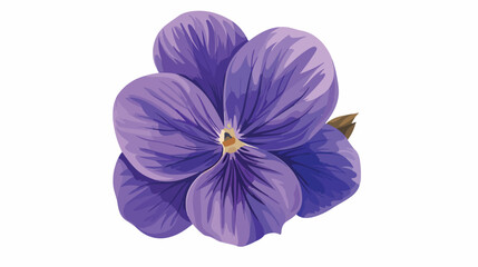 Purple violet flower vector icon. It is a versatile 