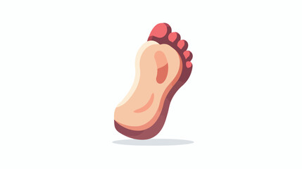 Foot icon. Vector concept illustration for design.