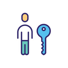 Key Person  vector icon