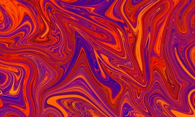 Schilderijen op glas blue,purple and red elegant   marble effect background © Alex395