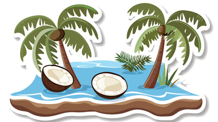 Coconut Drink Beverage Summer Beach Travel Sea Island