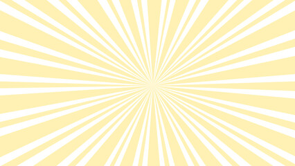 Yellow and white sunburst background