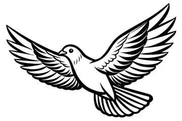 one-bird-flying-on-white-background-vector-illustration 