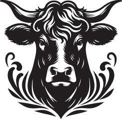 COW SVG, COW Clipart, Cow head svg file for Cricut, Silhouette