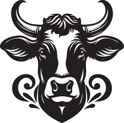 COW SVG, COW Clipart, Cow head svg file for Cricut, Silhouette