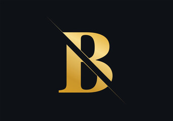B Letter Initial Logo Design And Vector Template