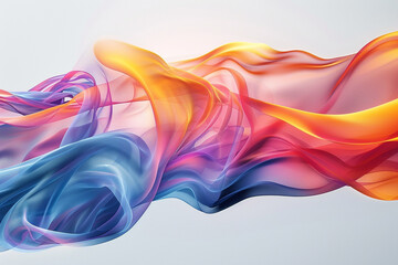 Liquid shape in abstraction. simple line drawings. set with modern visual elements. Dynamic, colorful banner with fluid motion.