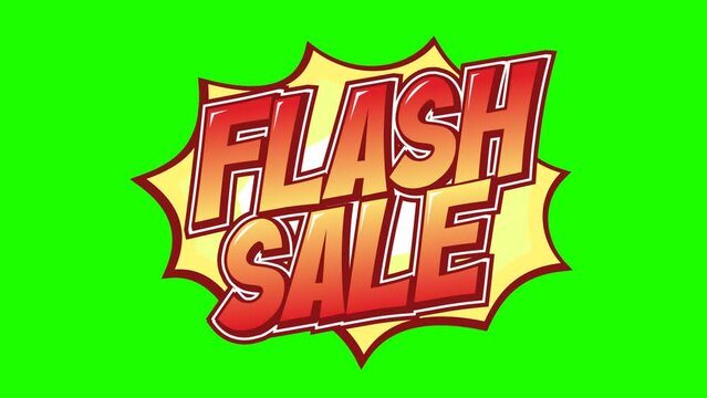flash sale comic animation motion graphics