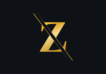 Z Letter Initial Logo Design And Vector Template