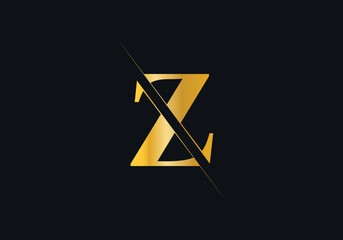 Z Letter Initial Logo Design And Vector Template