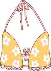 Groovy retro summer bikini