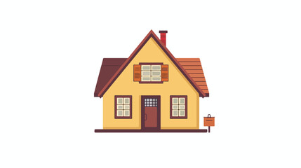 House icon vector isolated in white background. flat