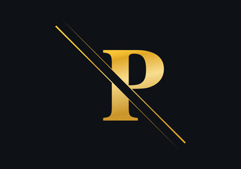 P Letter Initial Logo Design And Vector Template