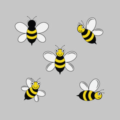 "Buzzing with creativity! Celebrate International Bee Day with this vibrant vector icon featuring a black and yellow design. Perfect for eco-conscious projects and nature-themed designs."