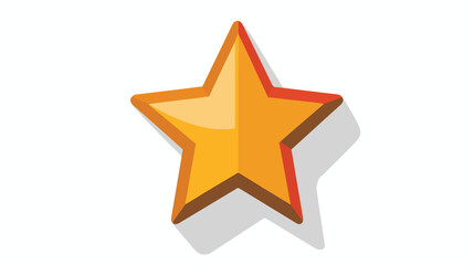 Star Isolated Flat Web Mobile Icon flat vector