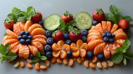 Artistic Presentation: Arrange food creatively, incorporating artistic elements like symmetry or asymmetry 
