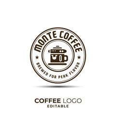 vector coffee shop logo template